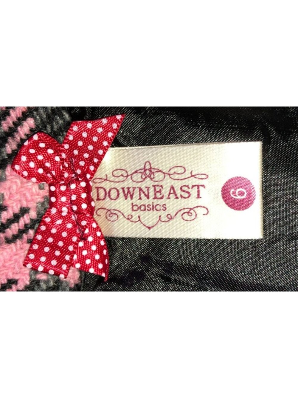 Downeast Basics Pink Plaid Skirt Sz 6 Wool Blend Lined Above the Knee Womens - Picture 4 of 5